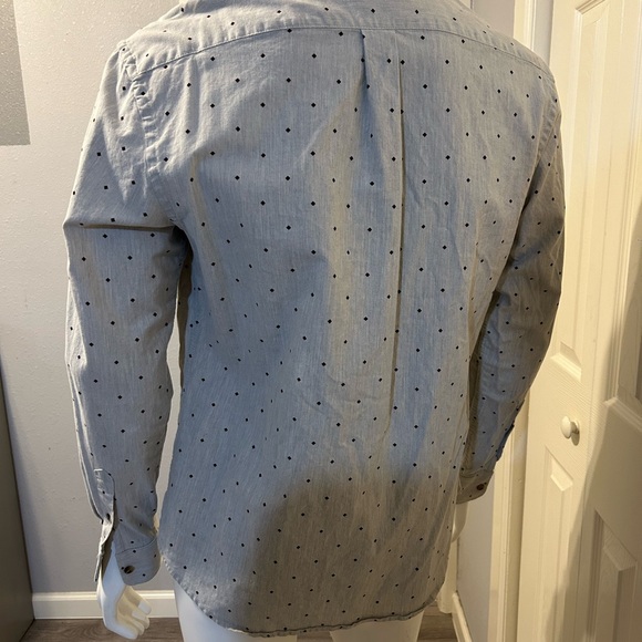 Old Navy Long Sleeve Button Up beige Large Cotton - Picture 6 of 7